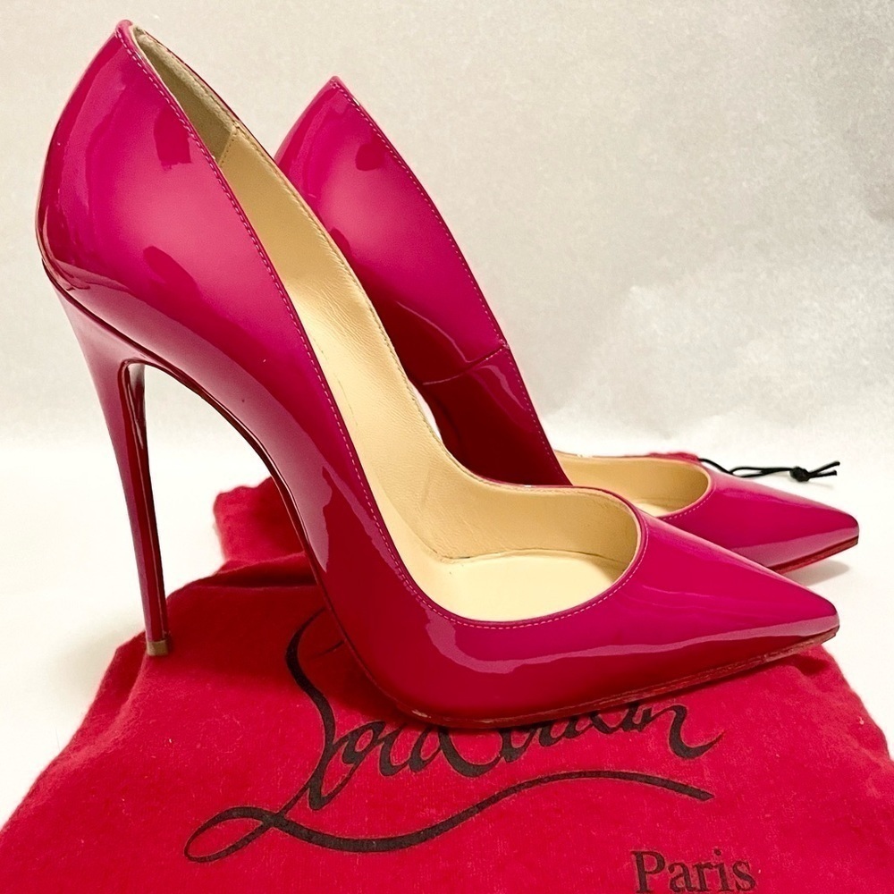 Christian Louboutin So Kate 100mm stiletto, hot pink, patent leather EU38.5